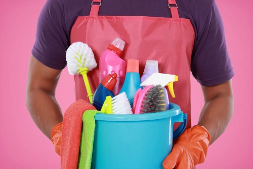 Deep cleaning tasks for office floors and desks in Bow