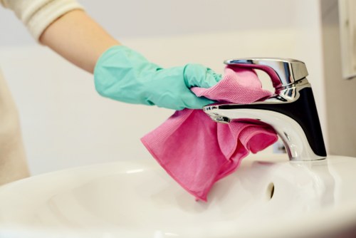 Professional oven cleaner in Bow cleaning a greasy oven interior