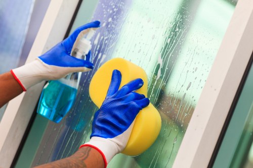 Domestic cleaning in Bow focused on a spotless kitchen and polished surfaces