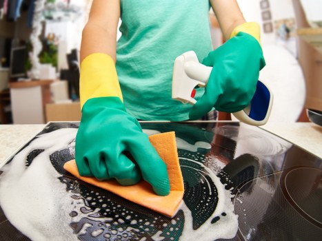 Professional builders dust removal in a Bow property