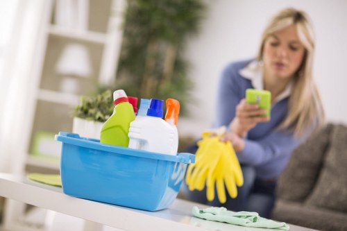 Final safety check after oven cleaning with a clean, well-maintained appliance